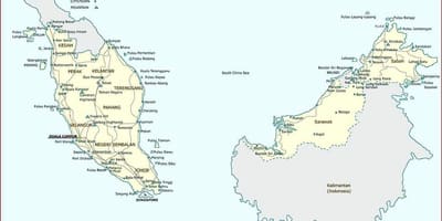 বিস্তারিত মানচিত্র, মালয়েশিয়া